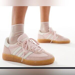Adidas Spezial Women's Soft Pink and White Sneakers
